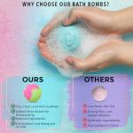 Inspirational Bath Bombs for Relaxation - 12 Pack