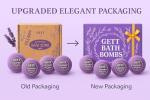 Lavender Bath Bombs Gift Set - Relax & Unwind