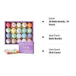 CalmNFiz 20-Piece Bath Bomb Gift Set