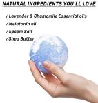 Melatonin Lavender Chamomile Bath Bombs for Relaxation