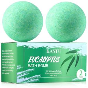 Eucalyptus Bath Bombs for Relaxation and Moisture