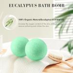 Eucalyptus Bath Bombs for Relaxation and Moisture