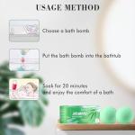 Eucalyptus Bath Bombs for Relaxation and Moisture