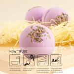 Lavender Bath Bombs Spa Gift Set for Relaxation