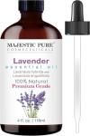 Majestic Pure Lavender Essential Oil with Dropper 4 Oz