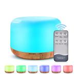 Essential Oil Diffuser with Remote and LED Lights