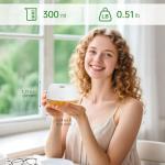 ASAKUKI 300ml Essential Oil Diffuser with Lights