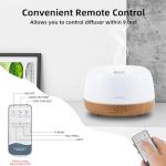 Essential Oil Diffuser with LED Lights & Remote