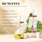 Essential Oils Roll-On Set for Relaxation & Focus