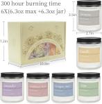 6 Pack Lavender Aromatherapy Candles Gift Set