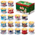 18-Pack Travel-Size Aromatherapy Christmas Candles