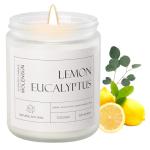 Lemon Eucalyptus Aromatherapy Candle for Relaxation