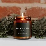 Warm & Cozy Winter Candle: Pine & Citrus Scent