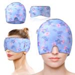Cooling Gel Migraine Relief Cap and Eye Mask Set