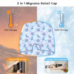 Cooling Gel Migraine Relief Cap and Eye Mask Set