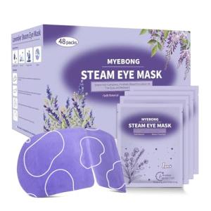 48 Pack Lavender Steam Eye Masks for Relaxation