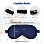 Comfortable Blackout Silk Eye Mask with Strap