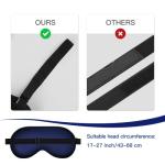 Comfortable Blackout Silk Eye Mask with Strap