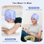 Cooling Gel Migraine Relief Cap and Eye Mask Set