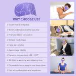 48 Pack Lavender Steam Eye Masks for Relaxation