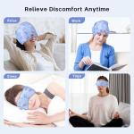 Cooling Gel Migraine Relief Cap and Eye Mask Set