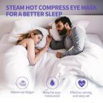 48 Pack Lavender Steam Eye Masks for Relaxation