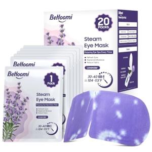 BeHoomi 20 Packs Lavender Steam Eye Masks