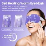 BeHoomi 20 Packs Lavender Steam Eye Masks
