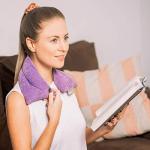 Heated Aromatherapy Neck Wrap with Lavender Scent