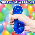 Glittery Blue Stress Balls for Ultimate Relaxation