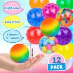 Dulefun 12pc Stress Relief Squishy Ball Set