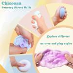 Chicooan 6 Pack Stress Relief Squishy Balls