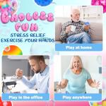 Dulefun 12pc Stress Relief Squishy Ball Set