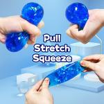 Glittery Blue Stress Balls for Ultimate Relaxation