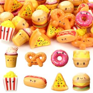 56 Pcs Fast Food Stress Balls for Relaxation