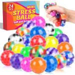 24 Pack Stress Relief Squishy Squeeze Balls