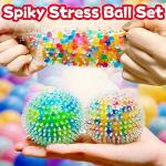 Spiky Squishy Stress Balls - 2 Pack