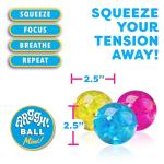 Colorful Glitter Mini Stress Balls - 3 Pack