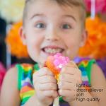 LED Glitter Squeeze Grape Stress Balls - Pack of 2