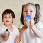 LED Glitter Squeeze Grape Stress Balls - Pack of 2