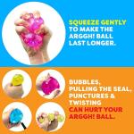 Colorful Glitter Mini Stress Balls - 3 Pack