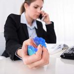 LED Glitter Squeeze Grape Stress Balls - Pack of 2