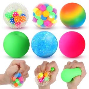 6 Squishy Stress Balls for Calming Relief