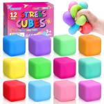 12-Pack Slow Rising Stress Cubes and Fidget Toys
