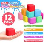 12-Pack Slow Rising Stress Cubes and Fidget Toys