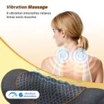 Rechargeable 3-in-1 Neck Massager with Heat & Vibration