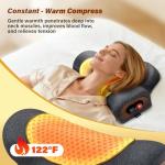Rechargeable 3-in-1 Neck Massager with Heat & Vibration