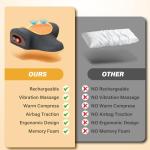 Rechargeable 3-in-1 Neck Massager with Heat & Vibration