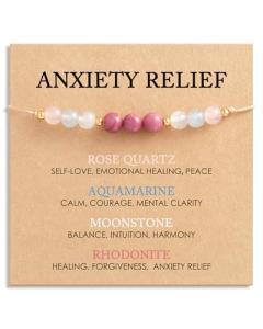 Anxiety Relief Crystals Beaded Bracelet for Women