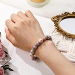 Calming Rose Quartz Healing Bracelet for Anxiety